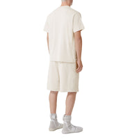 T-shirt oversize à logo embossé - Parchment