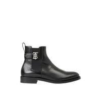 Bottines Chelsea en cuir monogramme - Black