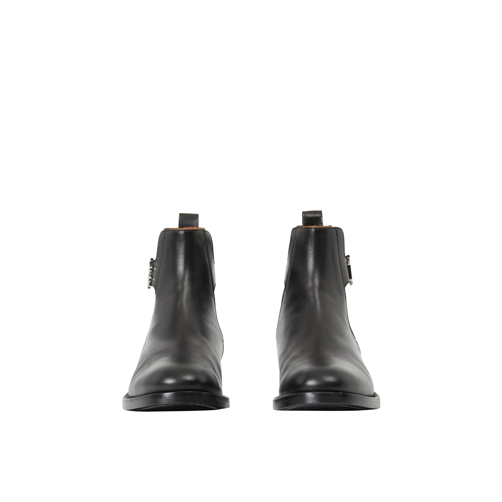 Bottines Chelsea en cuir monogramme - Black