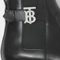 Bottines Chelsea en cuir monogramme - Black
