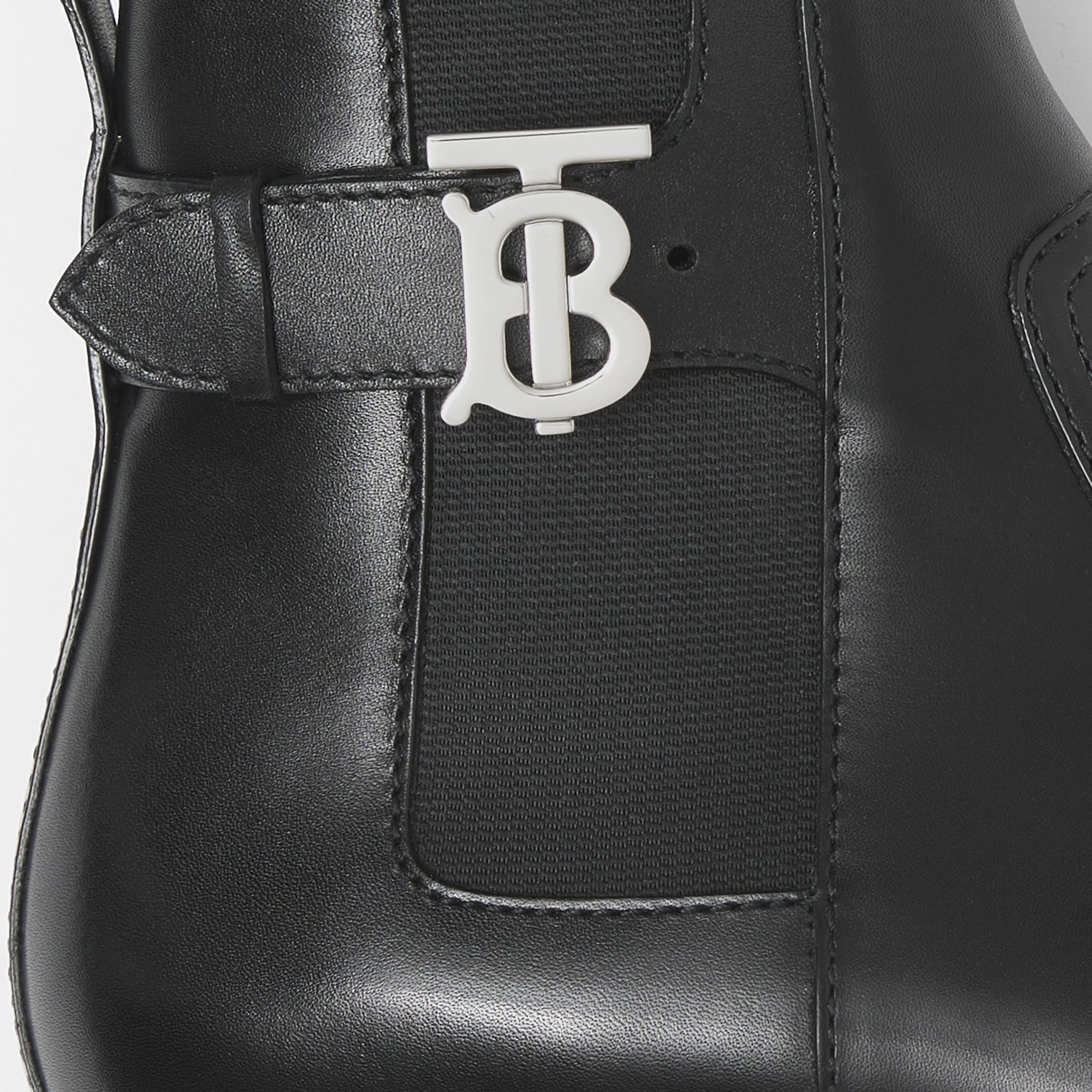 Bottines Chelsea en cuir monogramme - Black