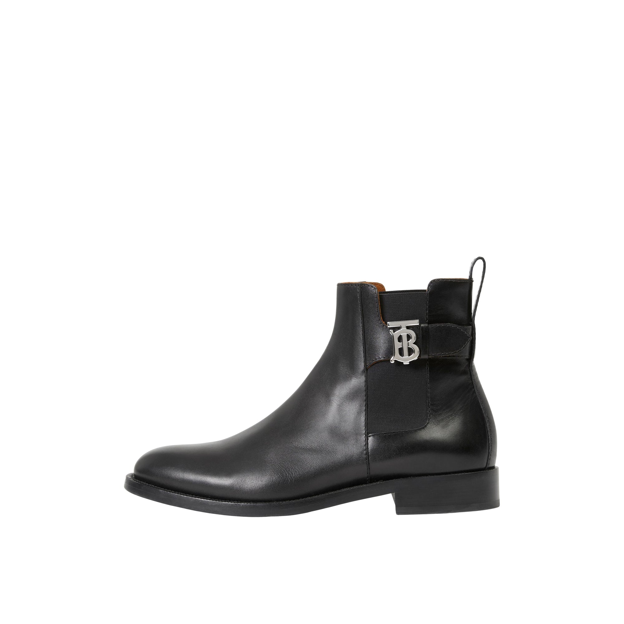 Bottines Chelsea en cuir monogramme - Black
