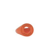Chevalière à logo verni - Orange