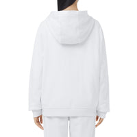 Haut à capuche en coton Monogram - White