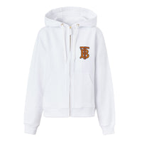 Haut à capuche en coton Monogram - White