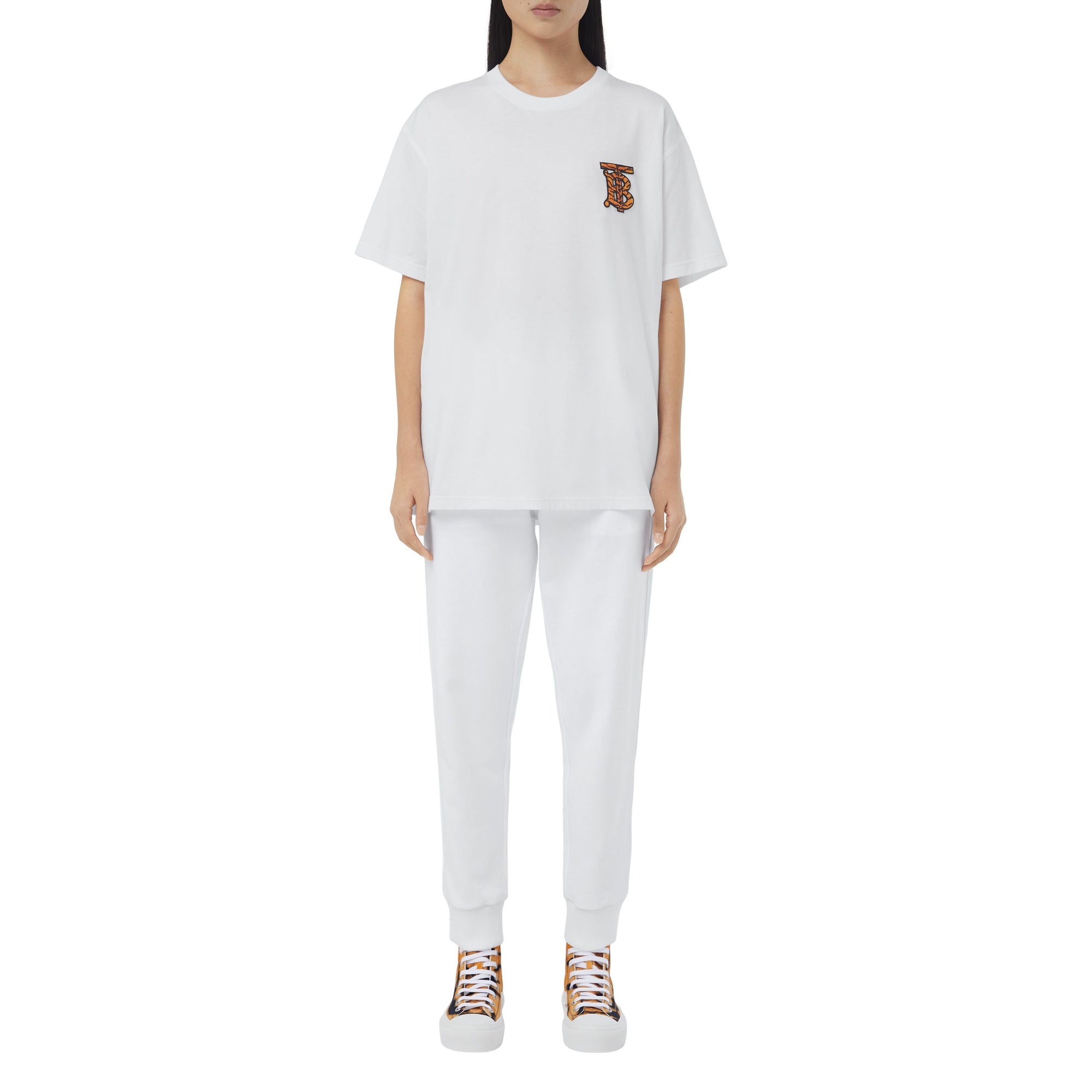 Pantalon de jogging en coton Monogram - White