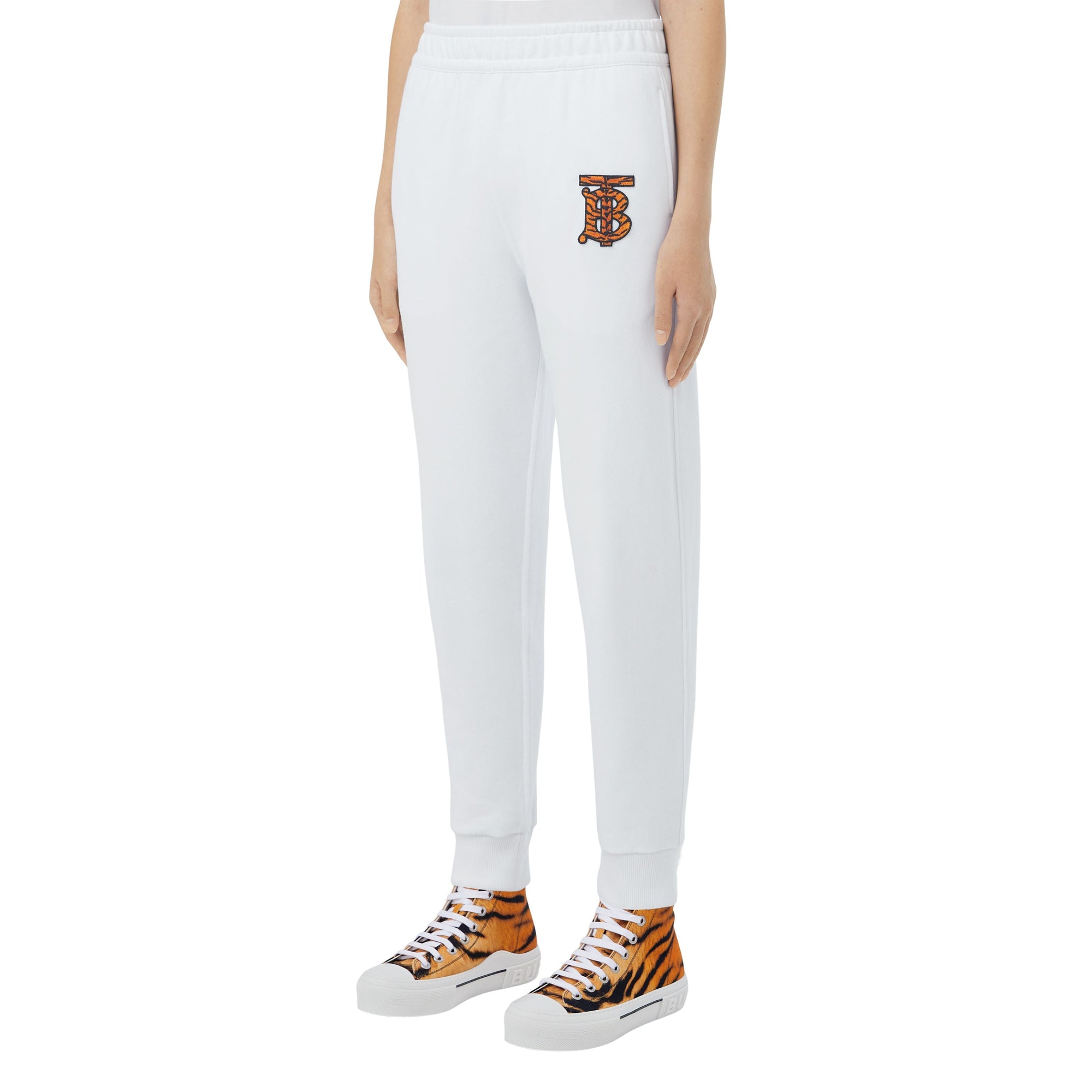 Pantalon de jogging en coton Monogram - White