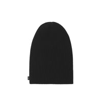 Bonnet réversible en maille de laine avec découpe - Black & White
