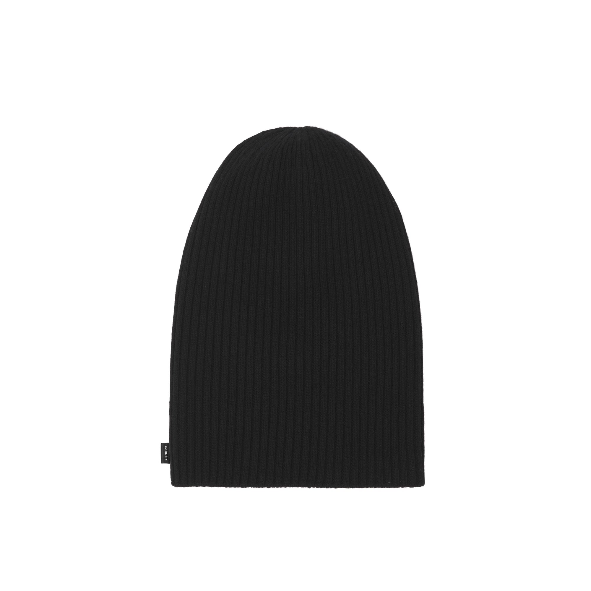 Bonnet réversible en maille de laine avec découpe - Black & White