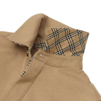 Polo à manches longues à motif check - Archive Beige
