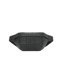 Grand sac banane Sonny matelassé en cuir d'agneau - Black