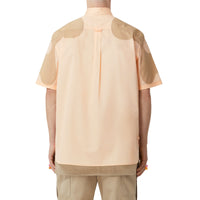 Chemise à manches courtes à imprimé abstrait - Pastel Peach