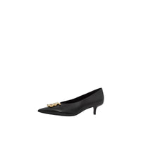 Escarpins à bout pointu 40 en cuir monogramme - Black