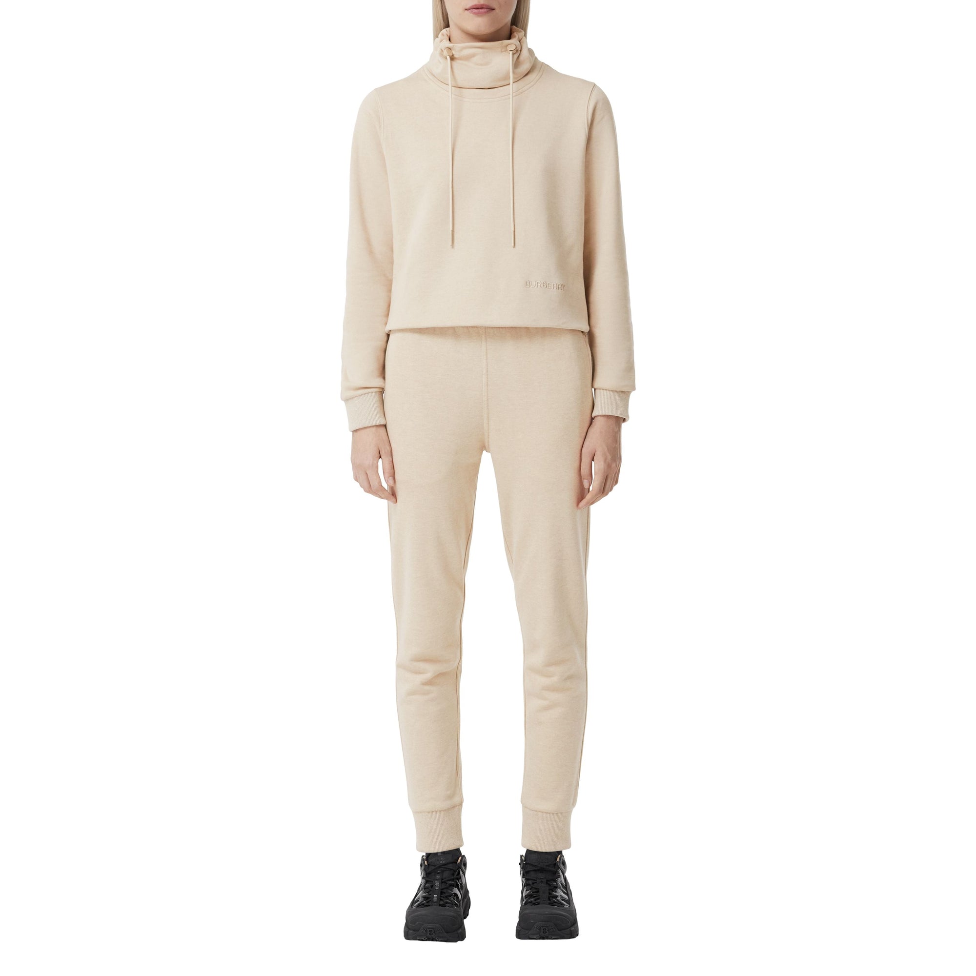 Pantalon de jogging en coton et cachemire - Soft Taupe