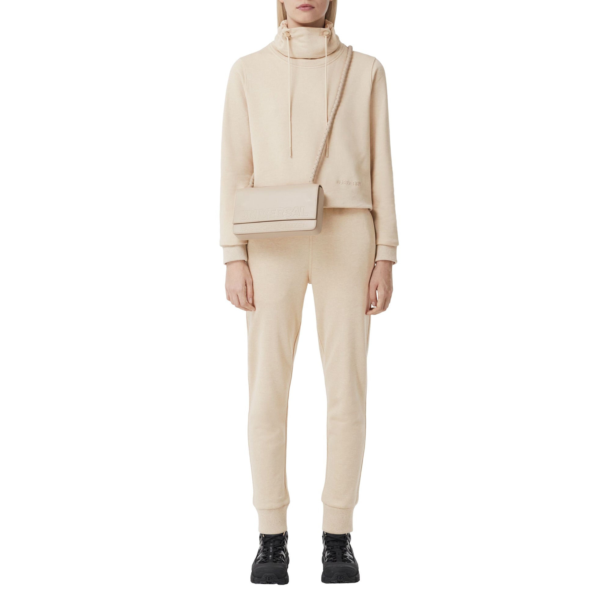 Pantalon de jogging en coton et cachemire - Soft Taupe