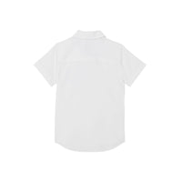 Chemise à manches courtes stretch à logo - White