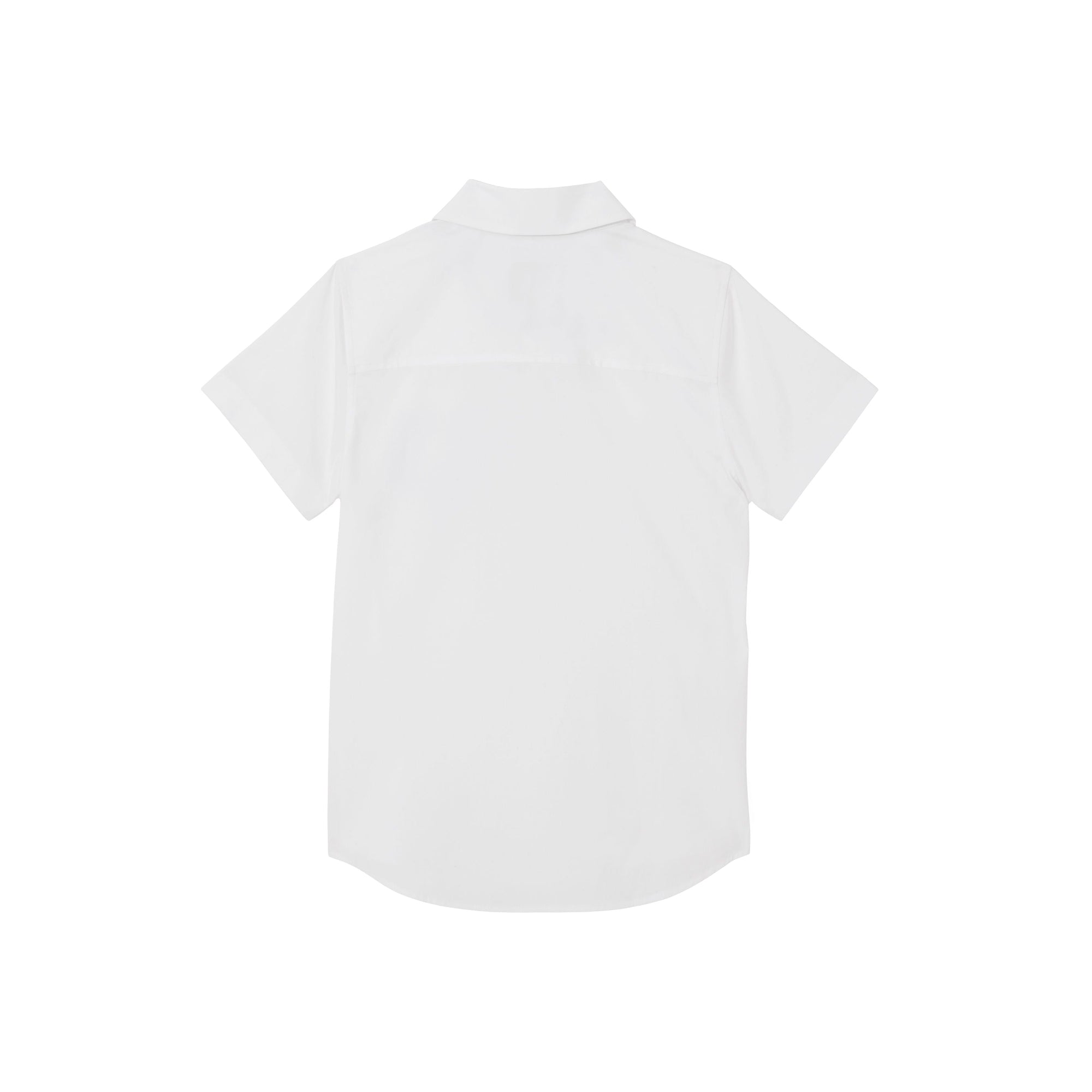 Chemise à manches courtes stretch à logo - White
