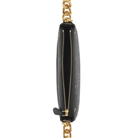 Mini sac Olympia zippé en cuir à imprimé étoiles - Black