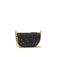 Mini sac Olympia zippé en cuir à imprimé étoiles - Black