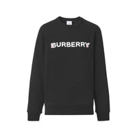 Sweat oversize en coton à logo - Black