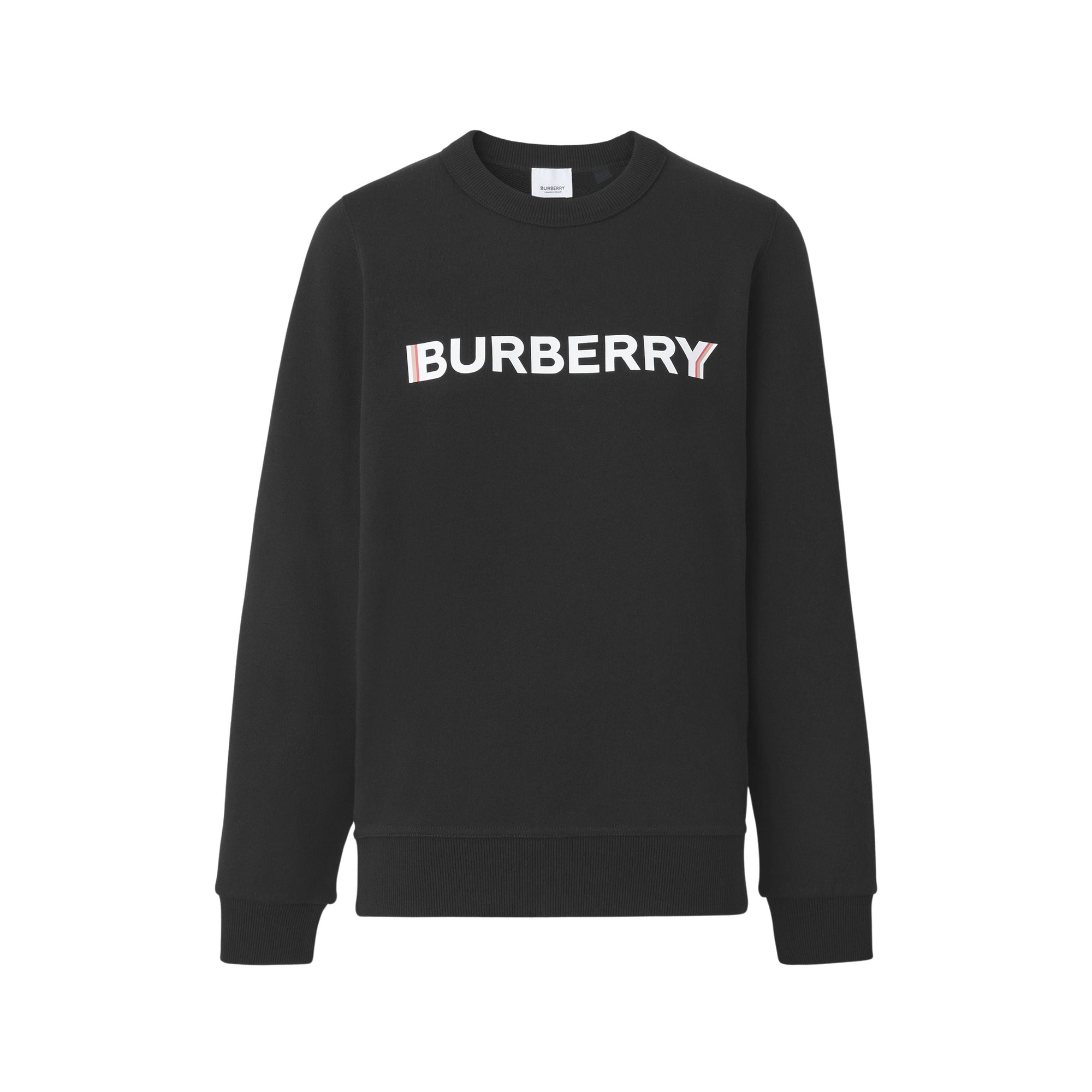Sweat oversize en coton à logo - Black