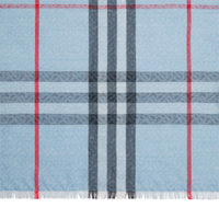 Écharpe légère en laine et soie - Pale Blue