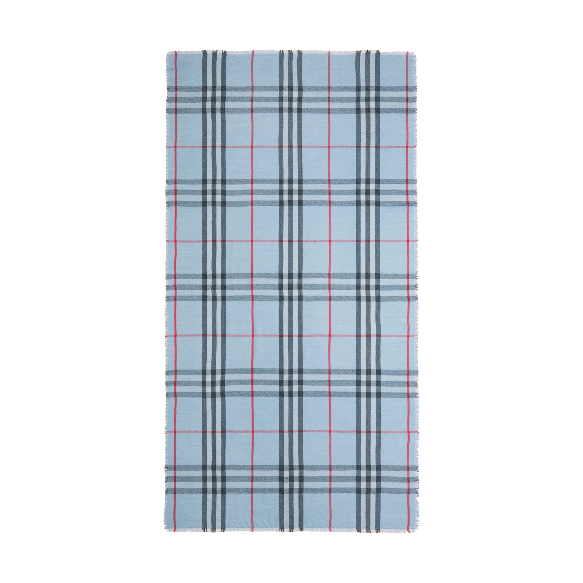Écharpe légère en laine et soie - Pale Blue