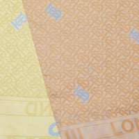 Écharpe réversible en jacquard de soie - Pink & Yellow
