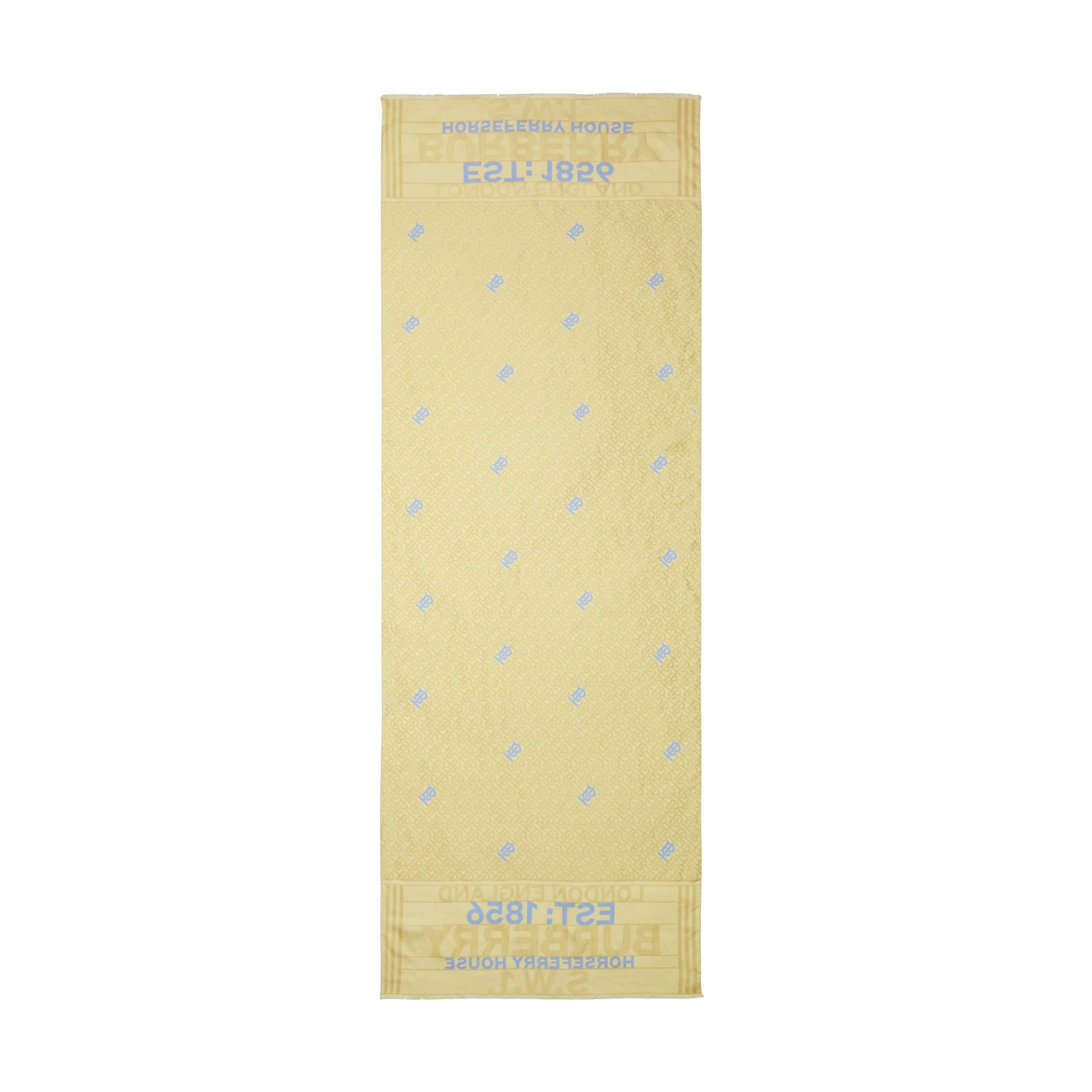 Écharpe réversible en jacquard de soie - Pink & Yellow