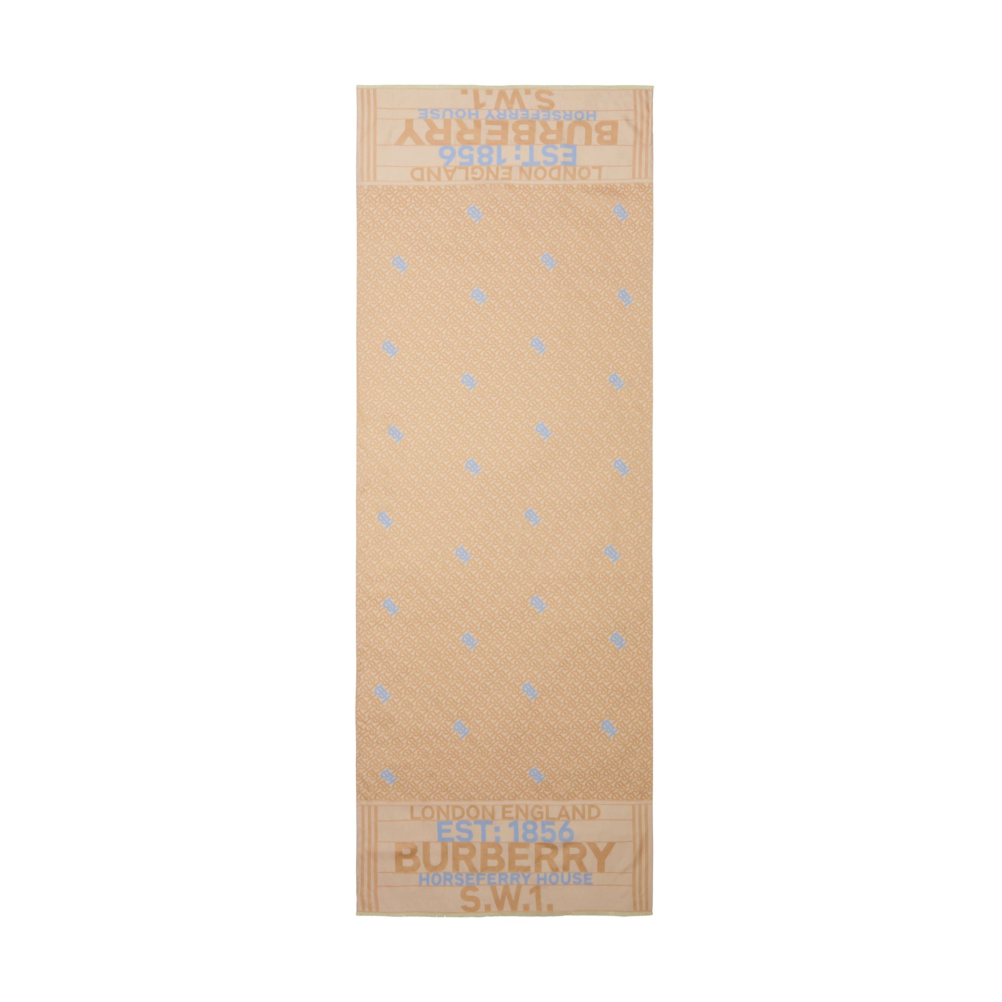 Écharpe réversible en jacquard de soie - Pink & Yellow