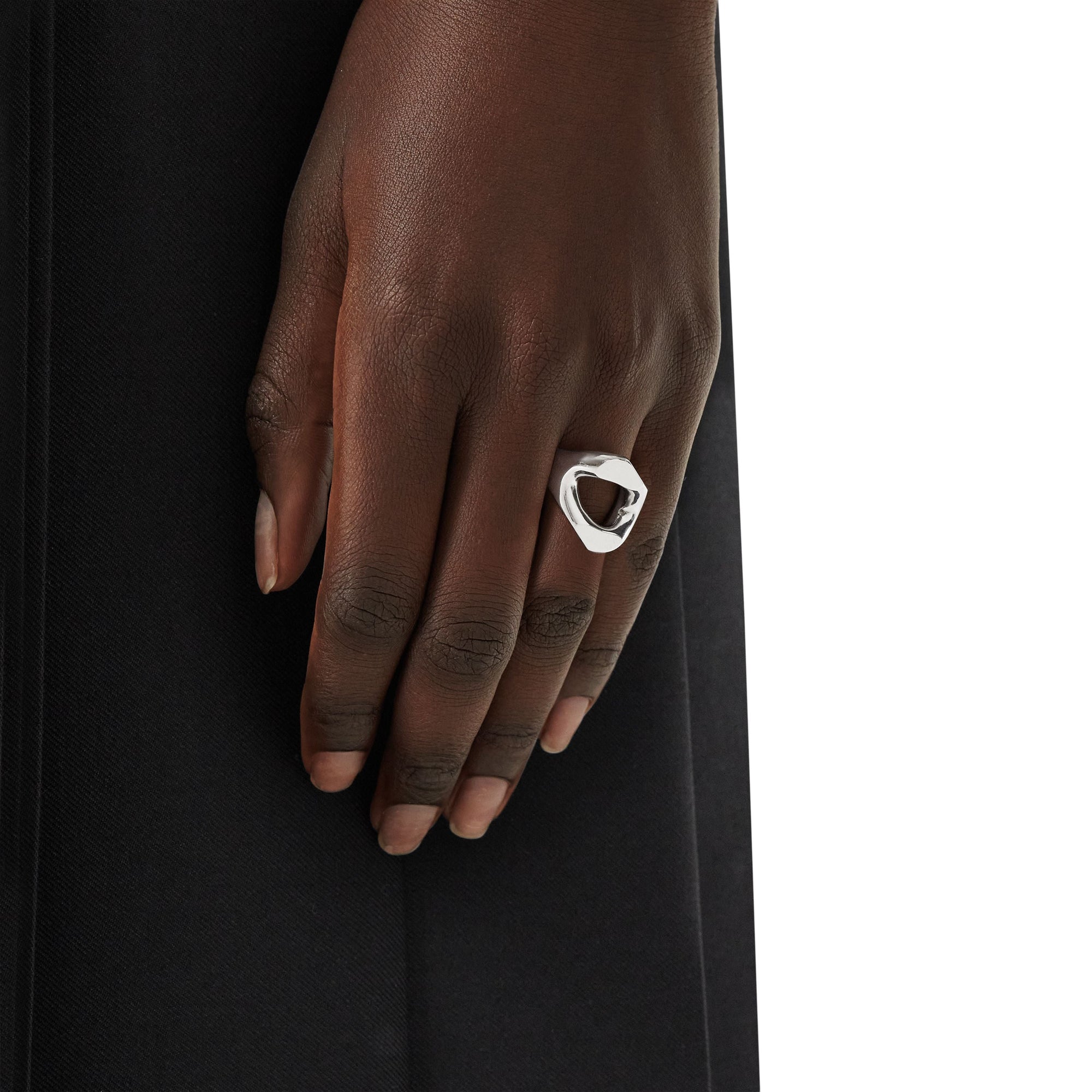 Bague à maillon plaquée - Palladio