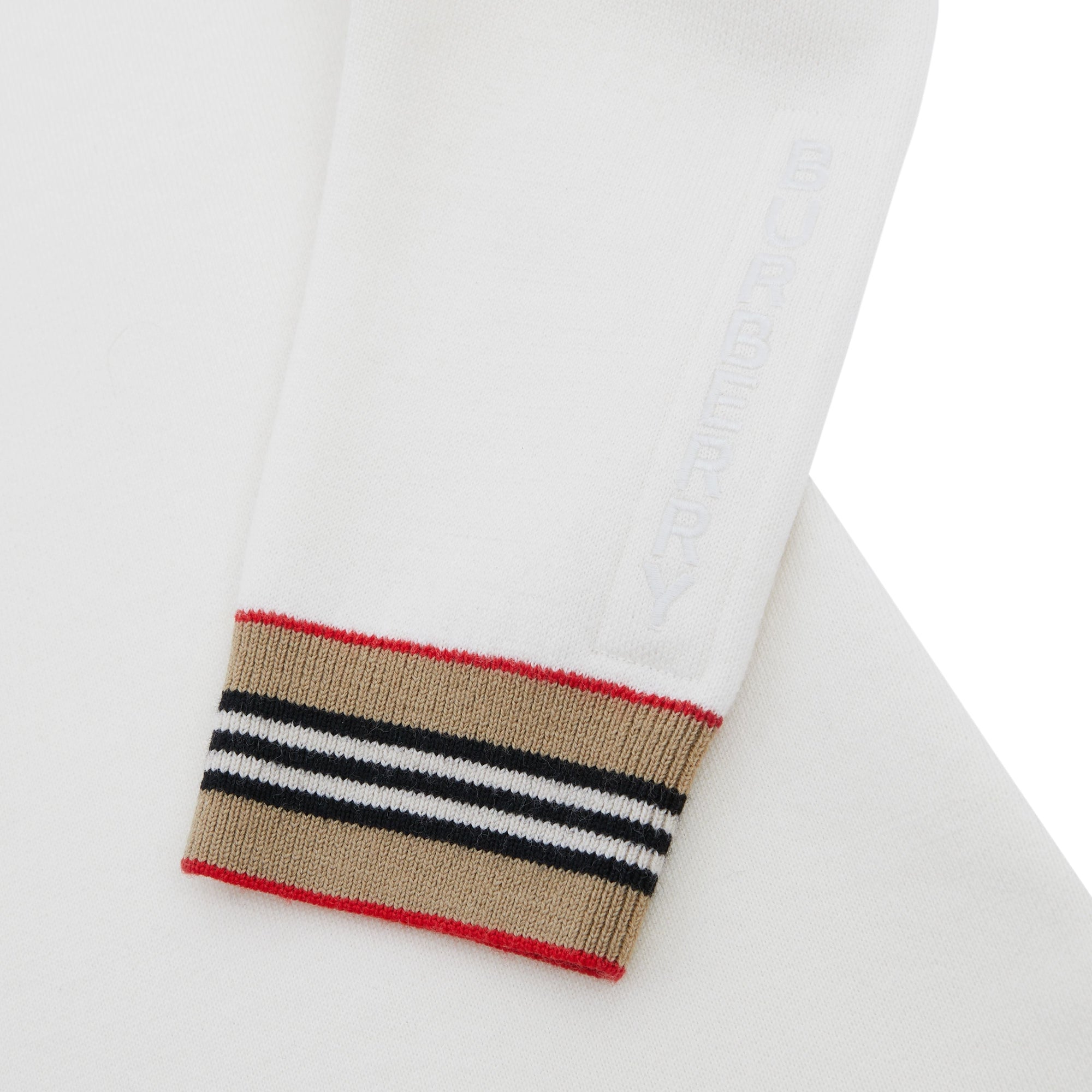 Robe en laine mélangée à rayures iconiques - Ivory