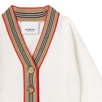 Cardigan à rayures iconiques - Ivory