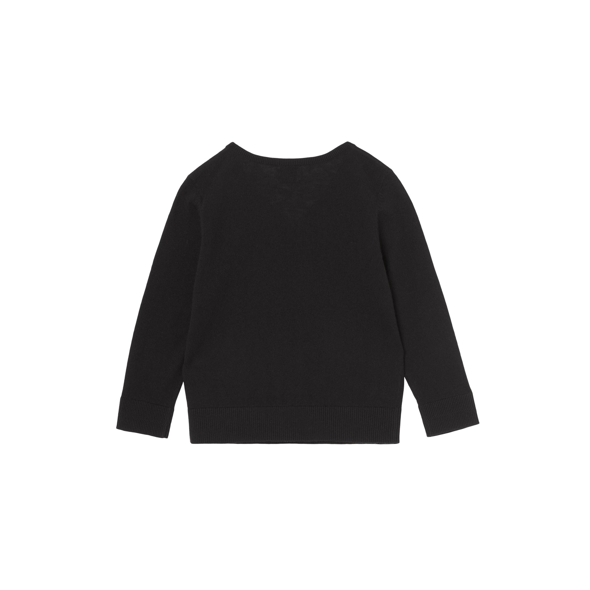 Pull en cachemire et coton à motif Thomas Bear - Black
