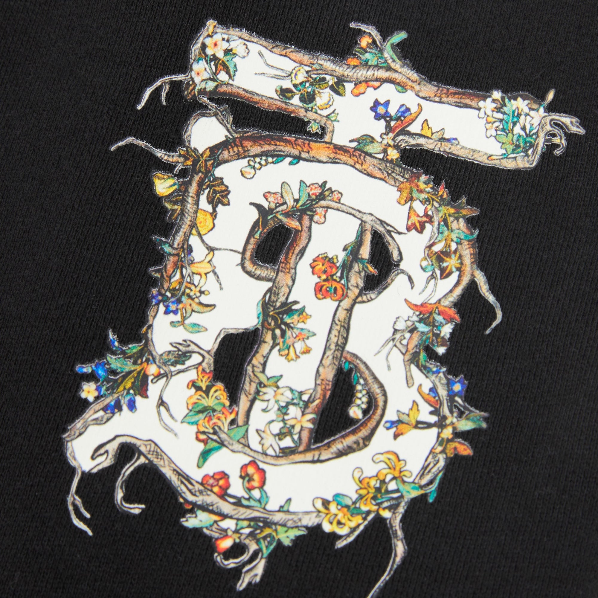 Pantalon de survêtement en coton à motif monogramme - Black