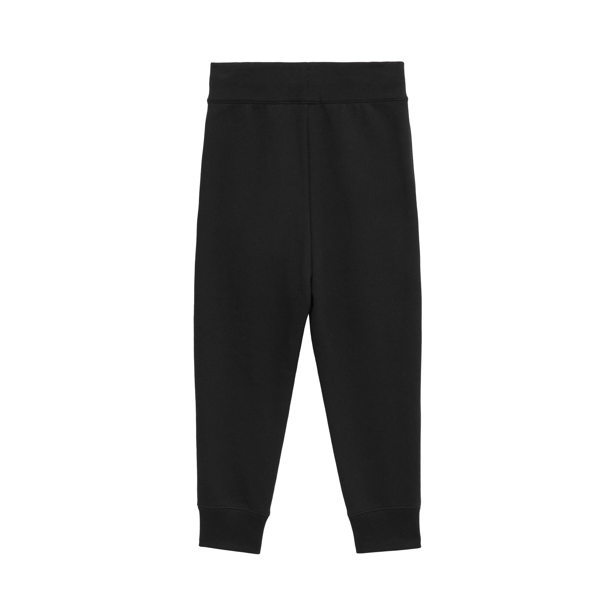 Pantalon de survêtement en coton à motif monogramme - Black