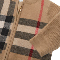 Veste en laine et cachemire à motif Check - Archive Beige Check