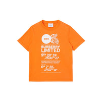 T-shirt à imprimé coordonnées - Bright Orange