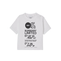 T-shirt en coton à imprimé montage - White