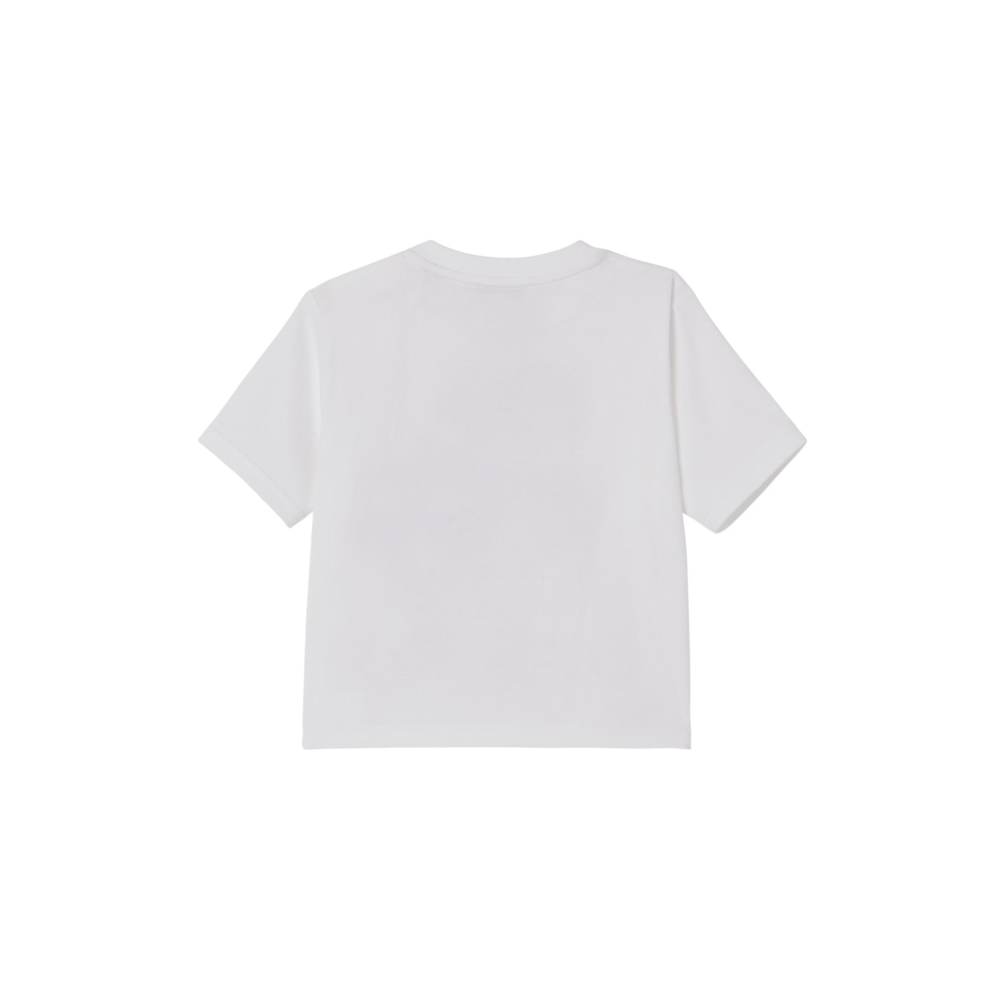 T-shirt en coton à imprimé montage - White