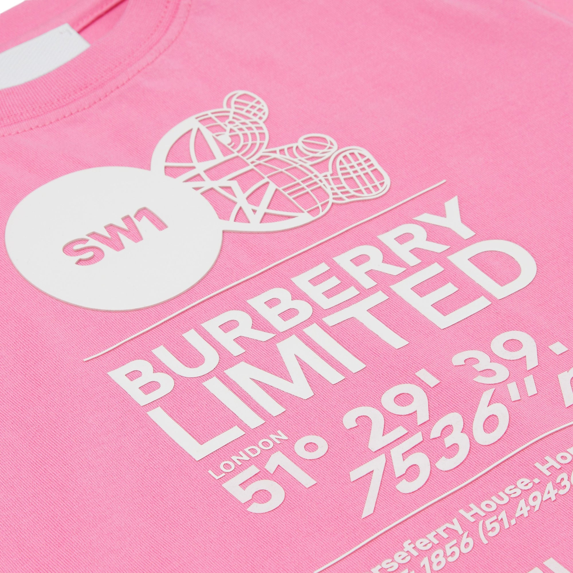 T-shirt à boutons épaules - Bubblegum Pink