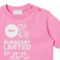 T-shirt à boutons épaules - Bubblegum Pink
