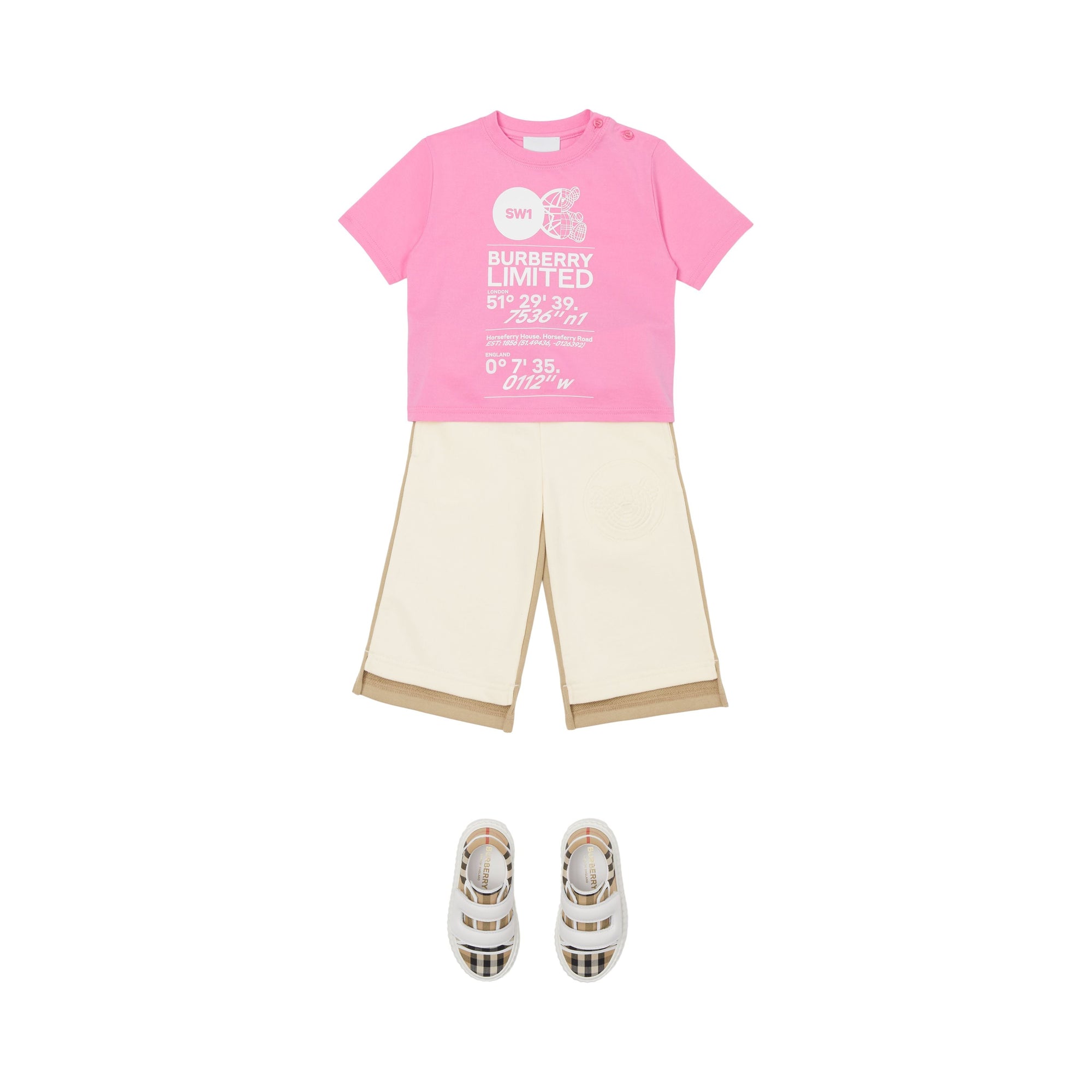 T-shirt à boutons épaules - Bubblegum Pink