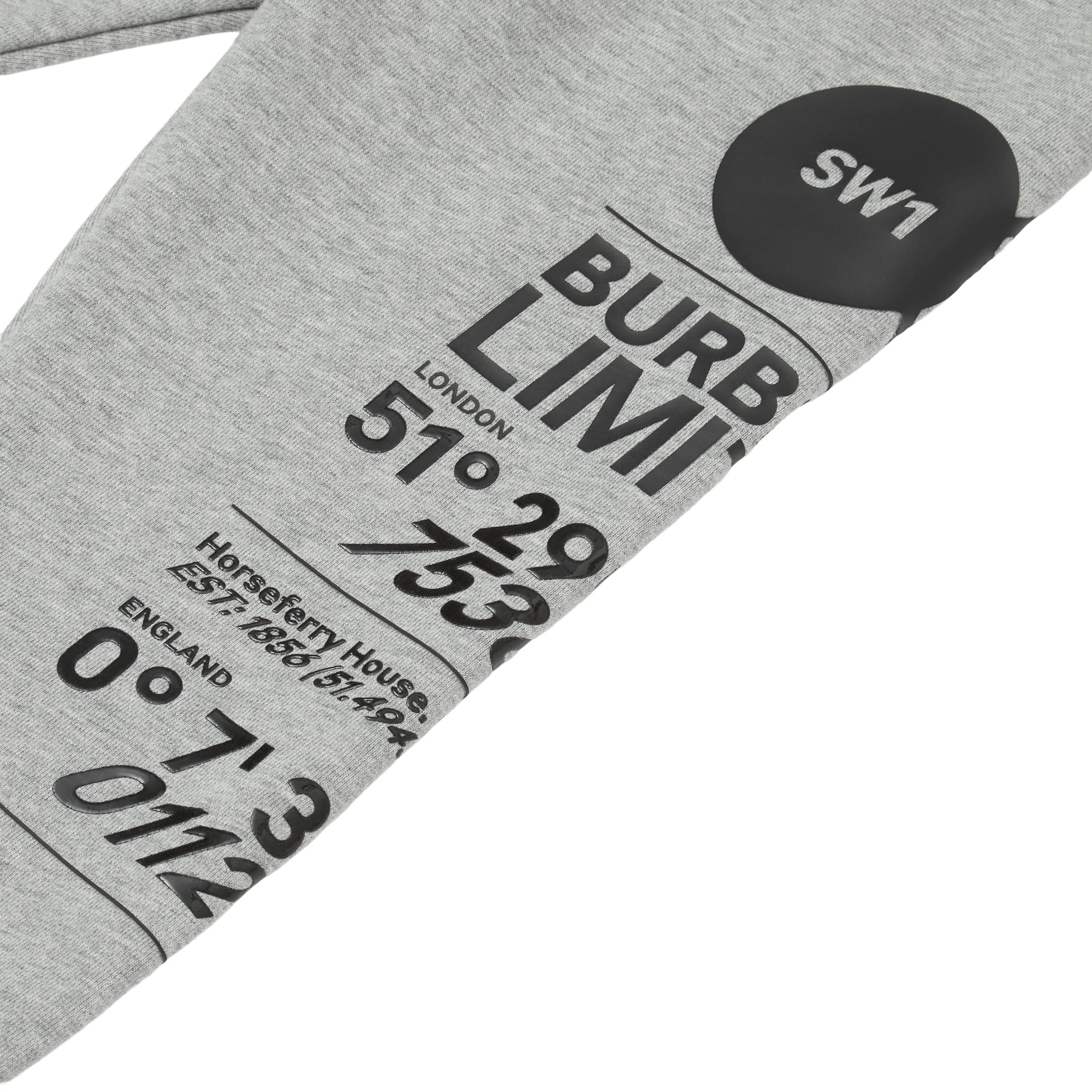 Pantalon de survêtement en coton à imprimé montage - Grey Melange
