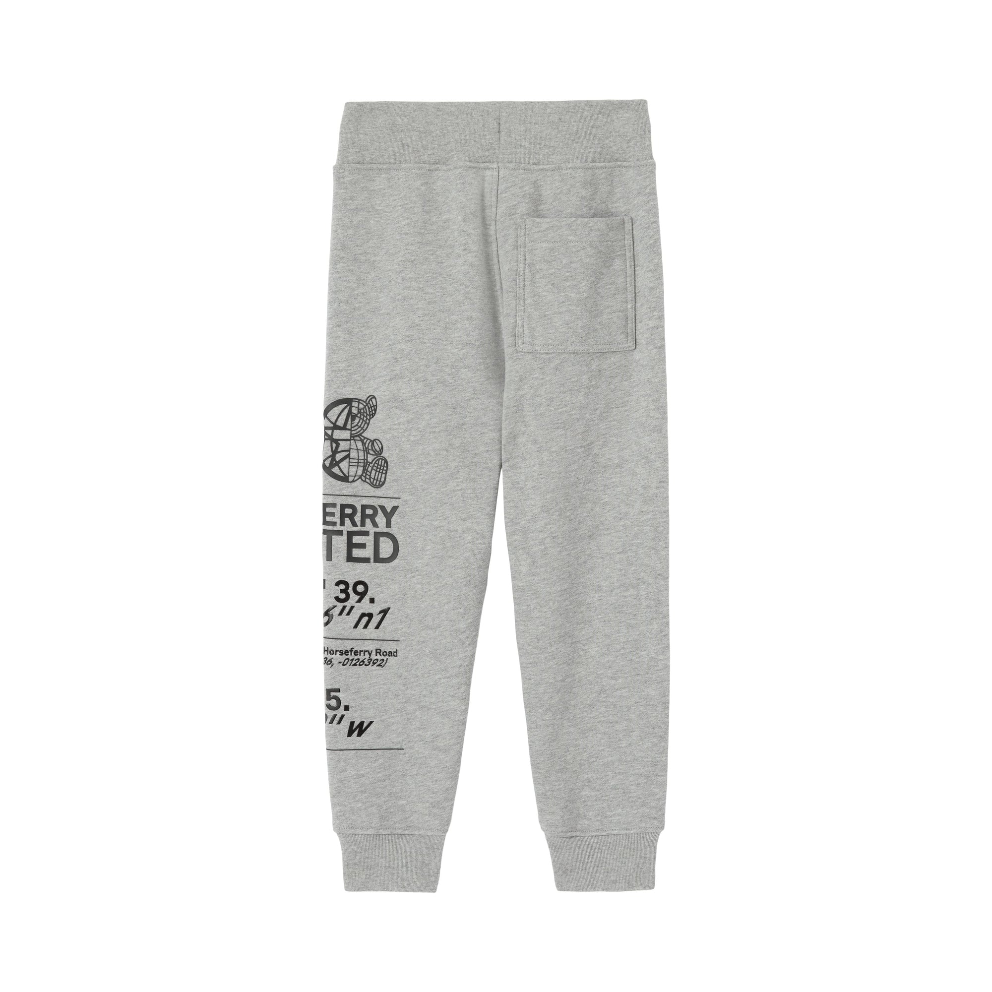 Pantalon de survêtement en coton à imprimé montage - Grey Melange