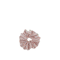 Chouchou en sergé de soie Monogram - Blush Pattern