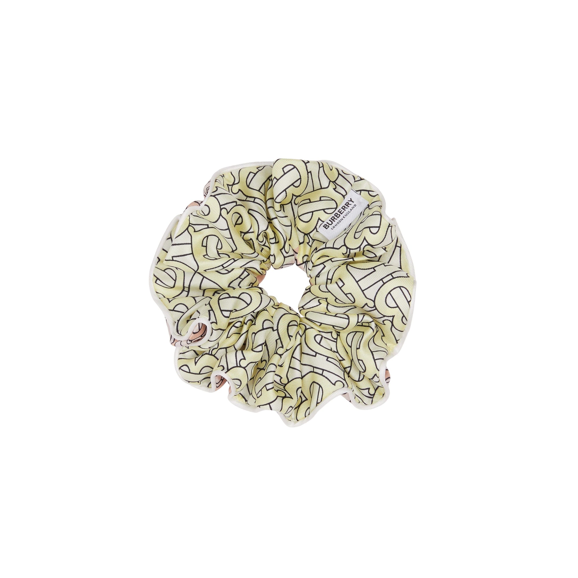 Chouchou en sergé de soie Monogram - Blush Pattern