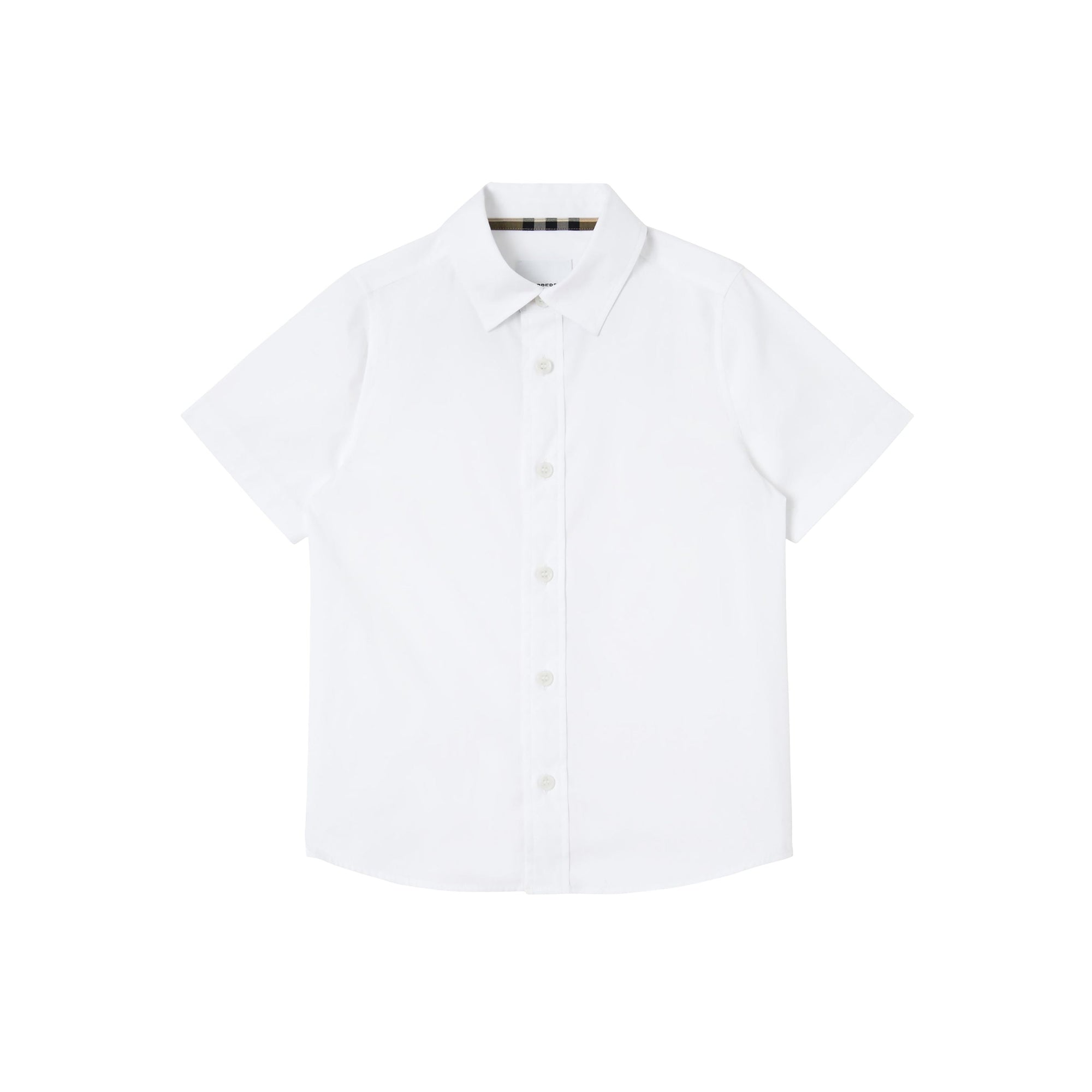 Chemise à manches courtes à logo - White