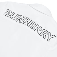 Chemise à manches courtes à logo - White