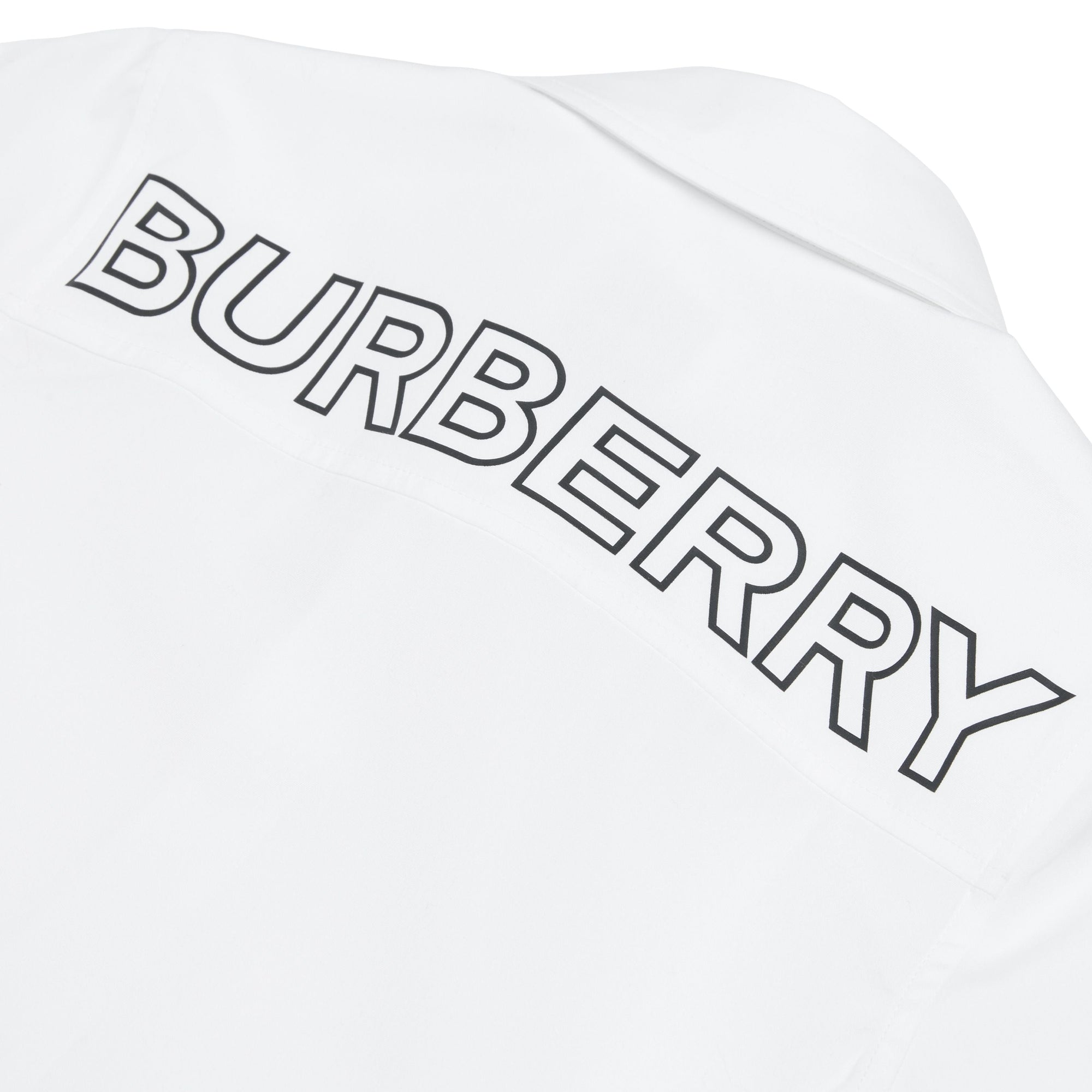 Chemise à manches courtes à logo - White